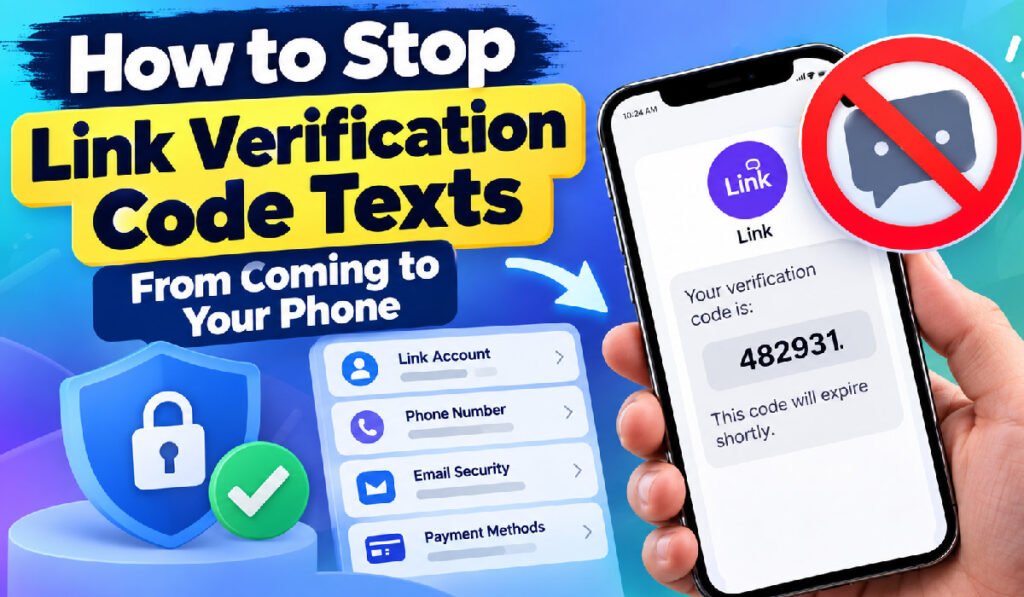 How to Stop Link Verification Code Texts From Coming to Your Phone