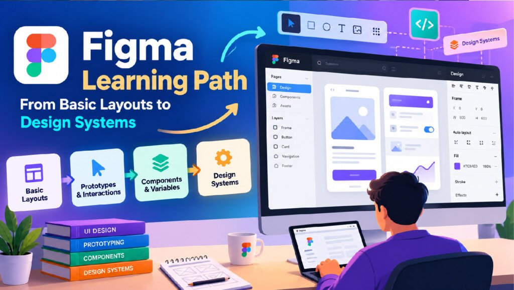 Figma Learning Path: From Basic Layouts to Design Systems